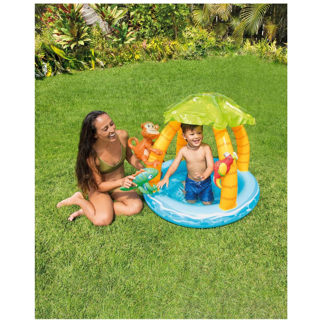 Tropical Island Inflatable Kiddie Pool - 40 x 34inches