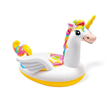 Mega Unicorn Inflatable Pool Island Float - 99 x 64 x 57inches