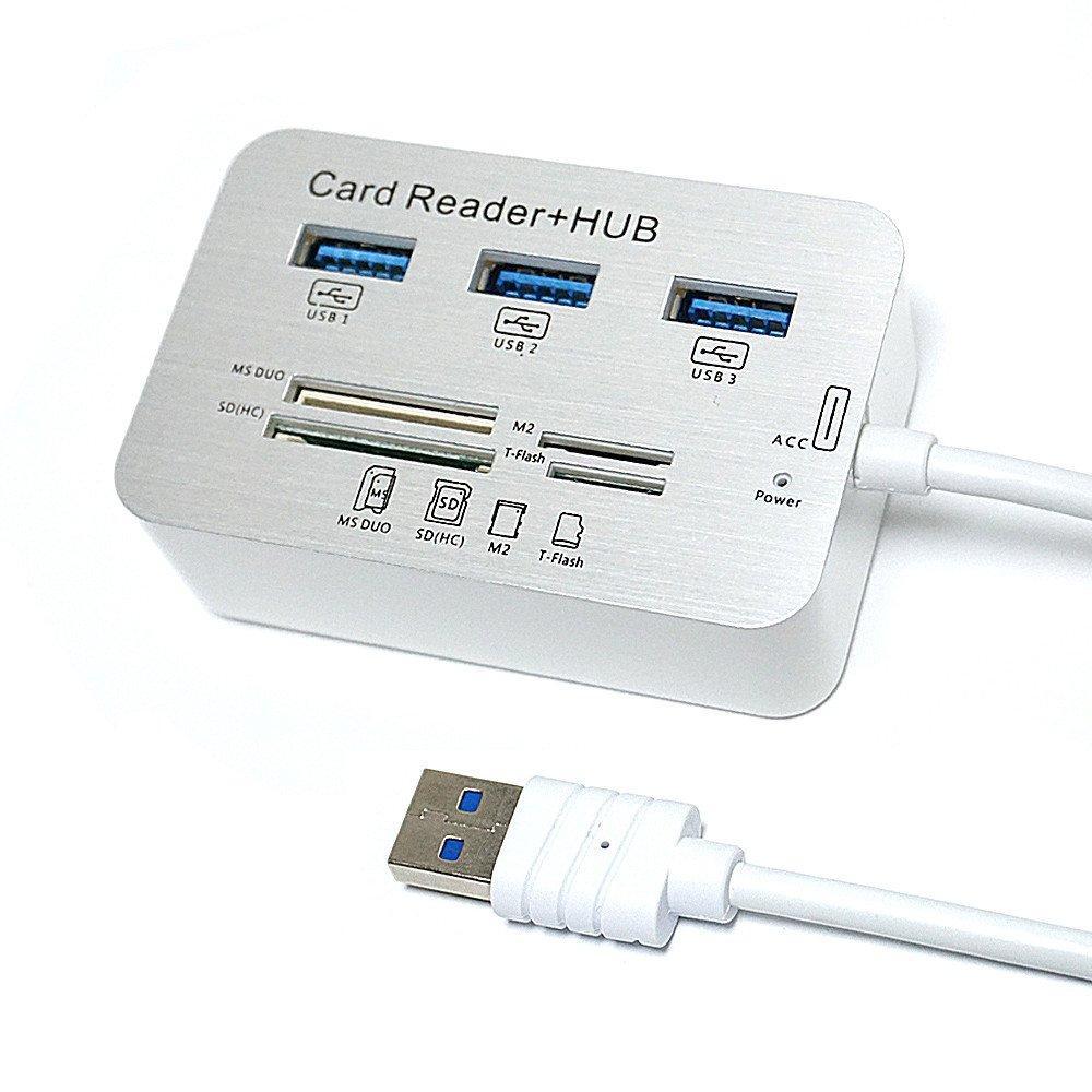 7-In-1 USB Type-C Hub with 4 Ports and Card Reader