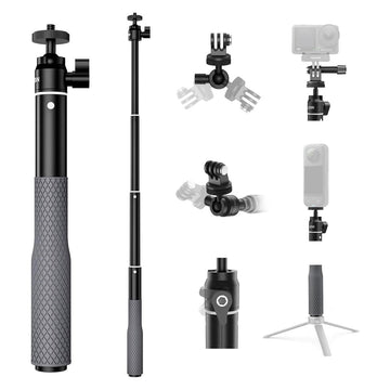 TELESIN Waterproof Selfie Stick With 360 Degree Ball Head For GoPro DJI Osmo, 24011401